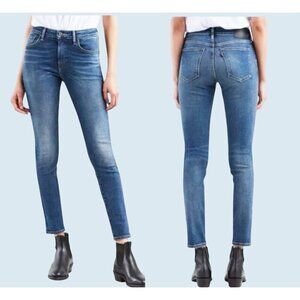 LEVI'S Made & Crafted 721 High Rise Skinny Premium Denim Jeans Sz 25